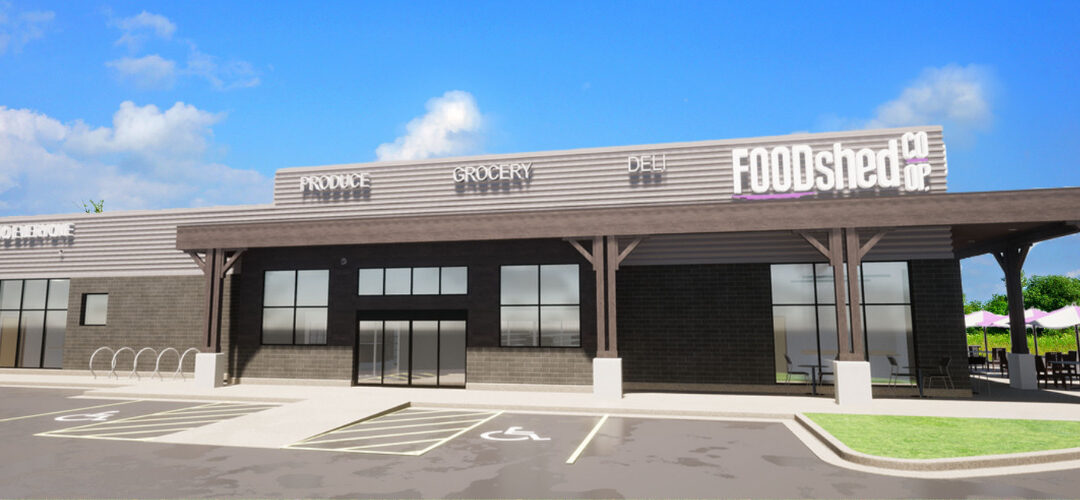 Rendering of Food Shed Co-op Store Front